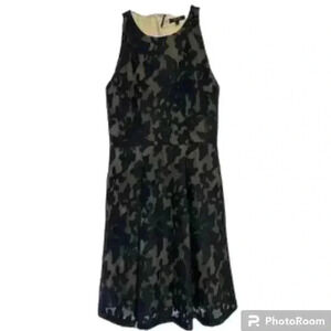 RW&CO Women’s Lace Navy cocktail dress size 2 Floral Evening Wear Night Out